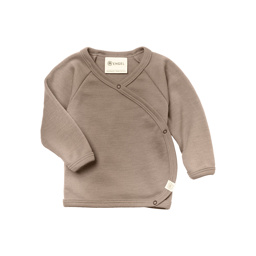 Engel  Schurwolle/Seide Baby-Wickelshirt Sand - Online MY SNOWFLAKE