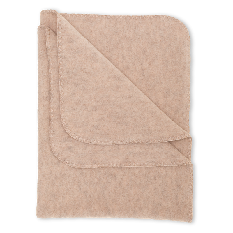 Engel  Babydecke mit Muschelkante  Sand Melange - Online MY SNOWFLAKE