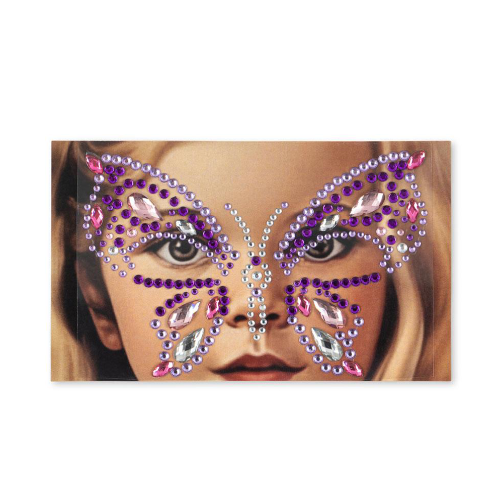 Konges Sløjd Glitzersteine fürs Gesicht 'Butterfly' Purple Rain