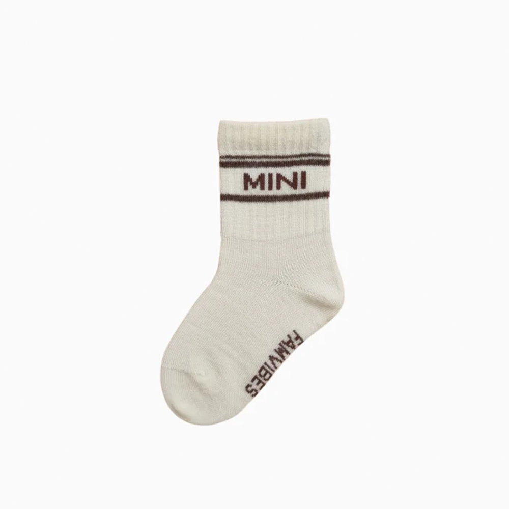 Famvibes Wollsocken für Kinder 'Mini' Taupe - Online MY SNOWFLAKE