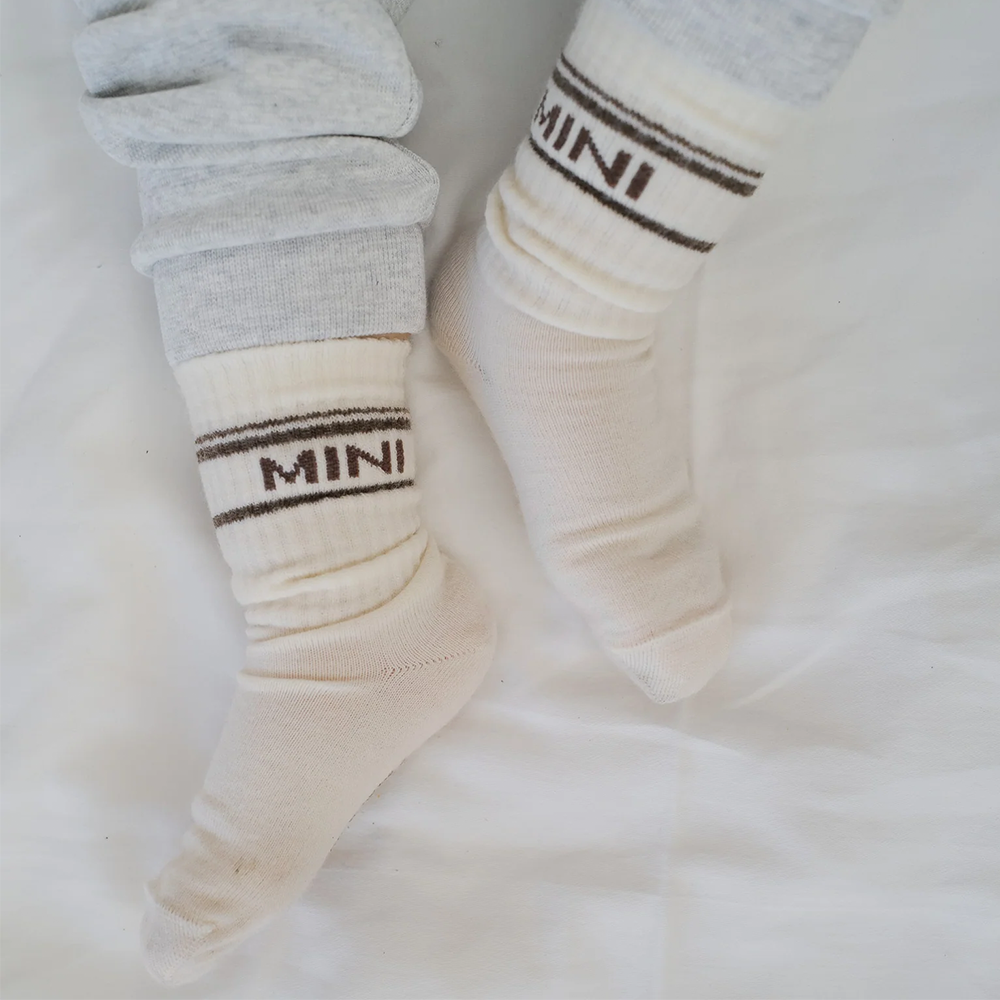 Famvibes Wollsocken für Kinder 'Mini' Taupe - Online MY SNOWFLAKE