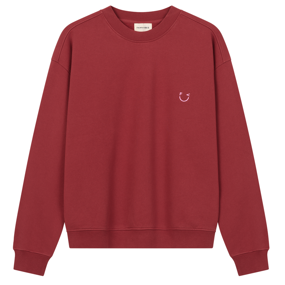 Famvibes Sweatshirt für Erwachsene 'Icon'  Burgundy - Online MY SNOWFLAKE