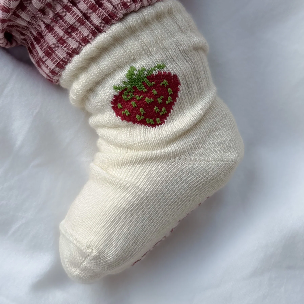 Famvibes Baby Socks Strawberry Milk