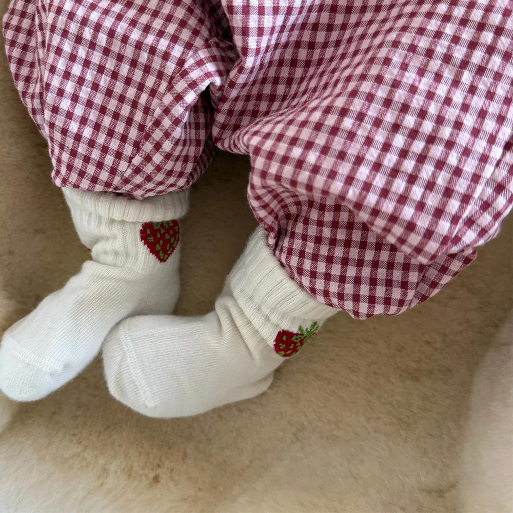 Famvibes Baby Socks Strawberry Milk