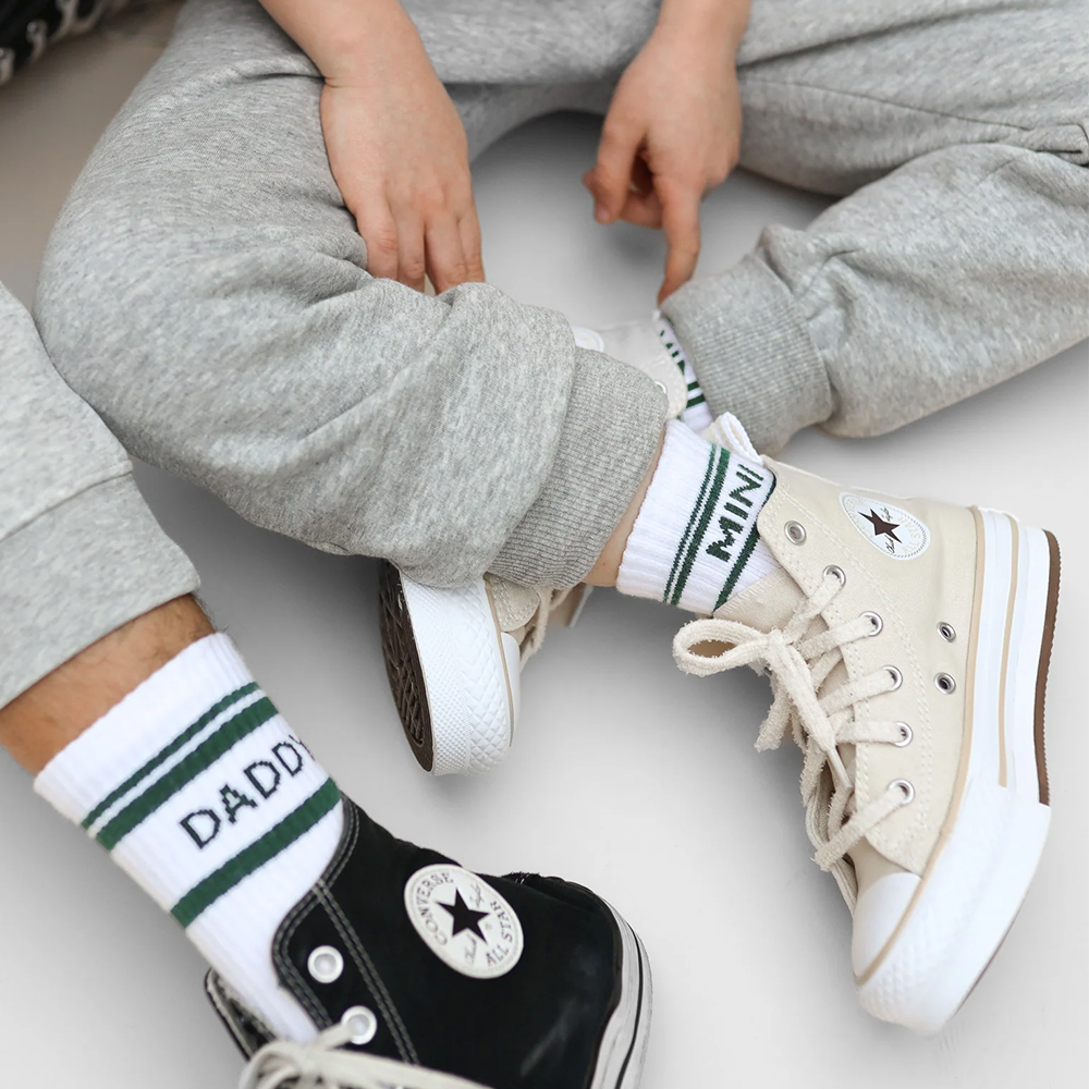 Famvibes Kinder Socken Mini Weiss/Grün