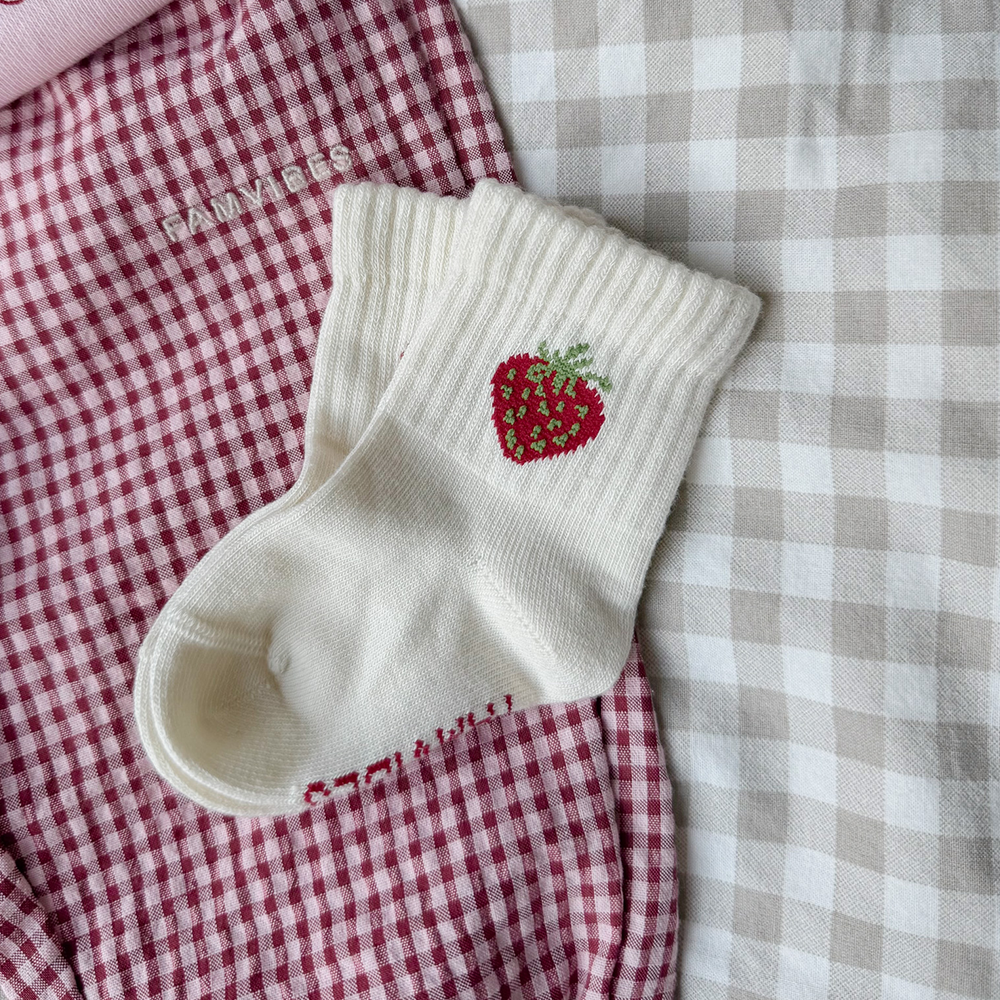 Chaussettes Famvibes pour enfants Lait Fraise