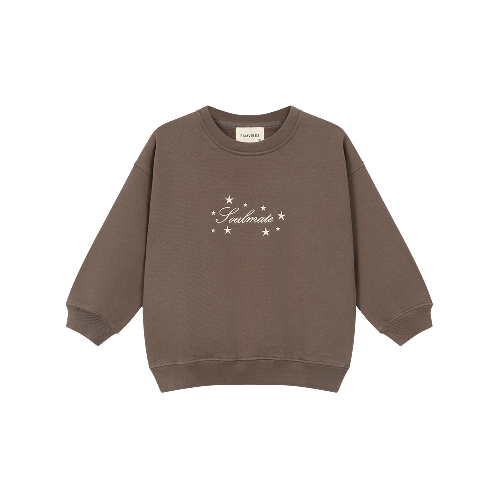 Famvibes Sweatshirt 'Soulmate' Brown