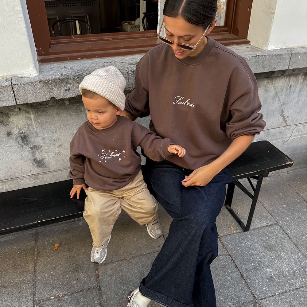 Famvibes Sweatshirt « Soulmate » Marron