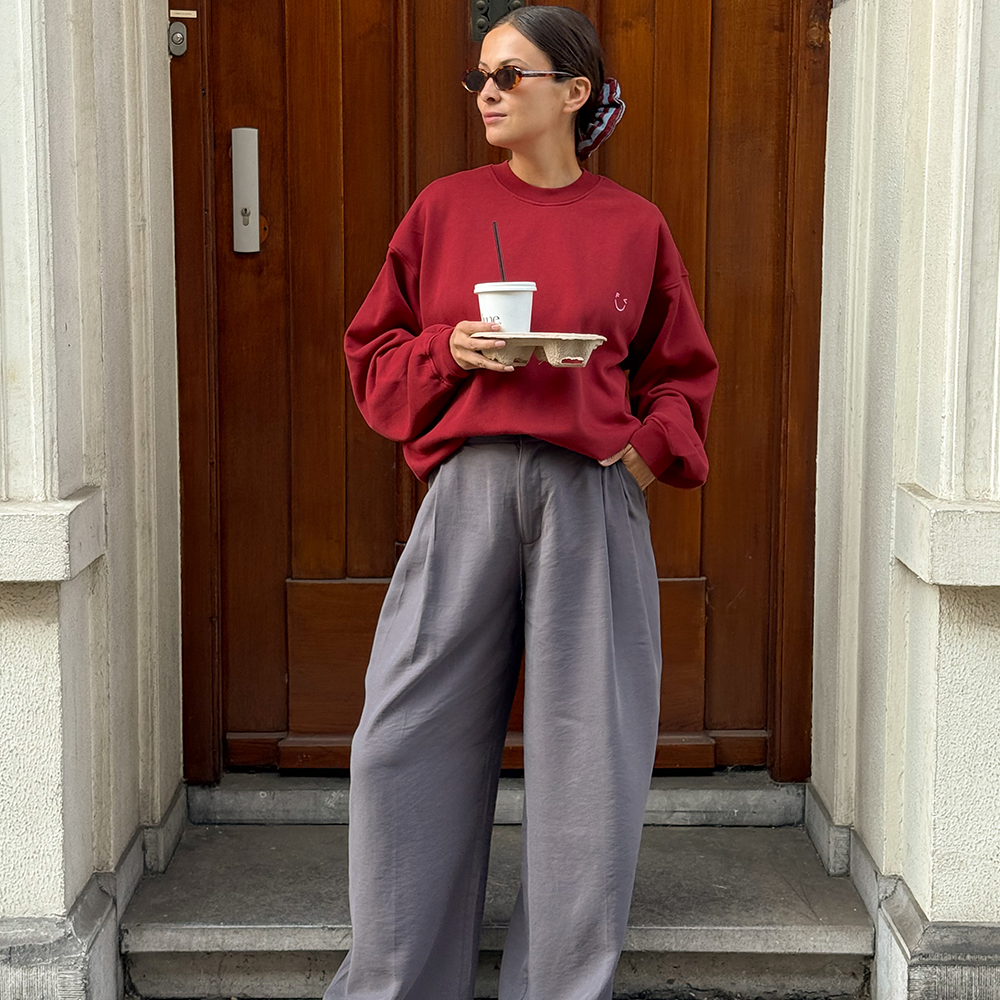 Famvibes Sweatshirt für Erwachsene 'Icon'  Burgundy - Online MY SNOWFLAKE