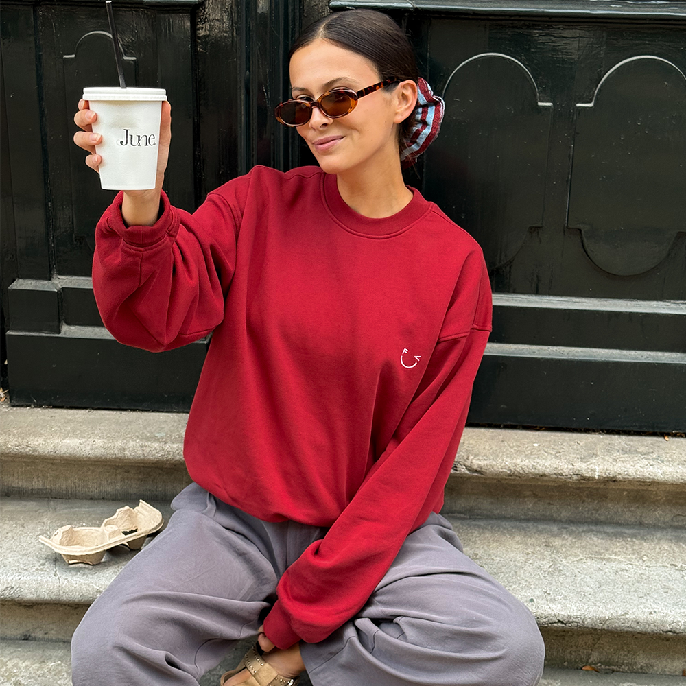 Famvibes Sweatshirt für Erwachsene 'Icon'  Burgundy - Online MY SNOWFLAKE