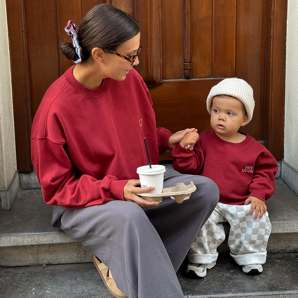 Famvibes Sweatshirt für Erwachsene 'Icon'  Burgundy - Online MY SNOWFLAKE