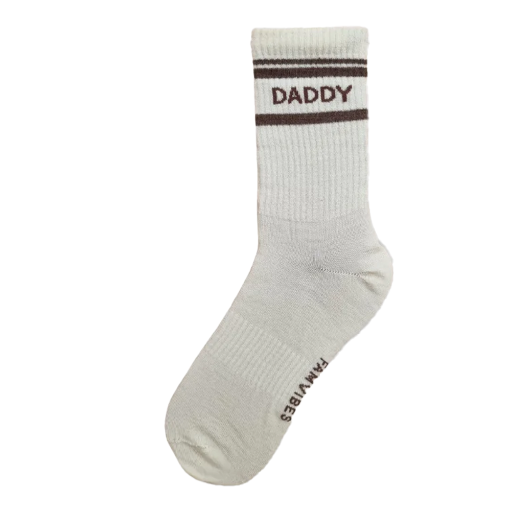 Famvibes Wollsocken für Erwachsene 'Daddy' Taupe - Online MY SNOWFLAKE