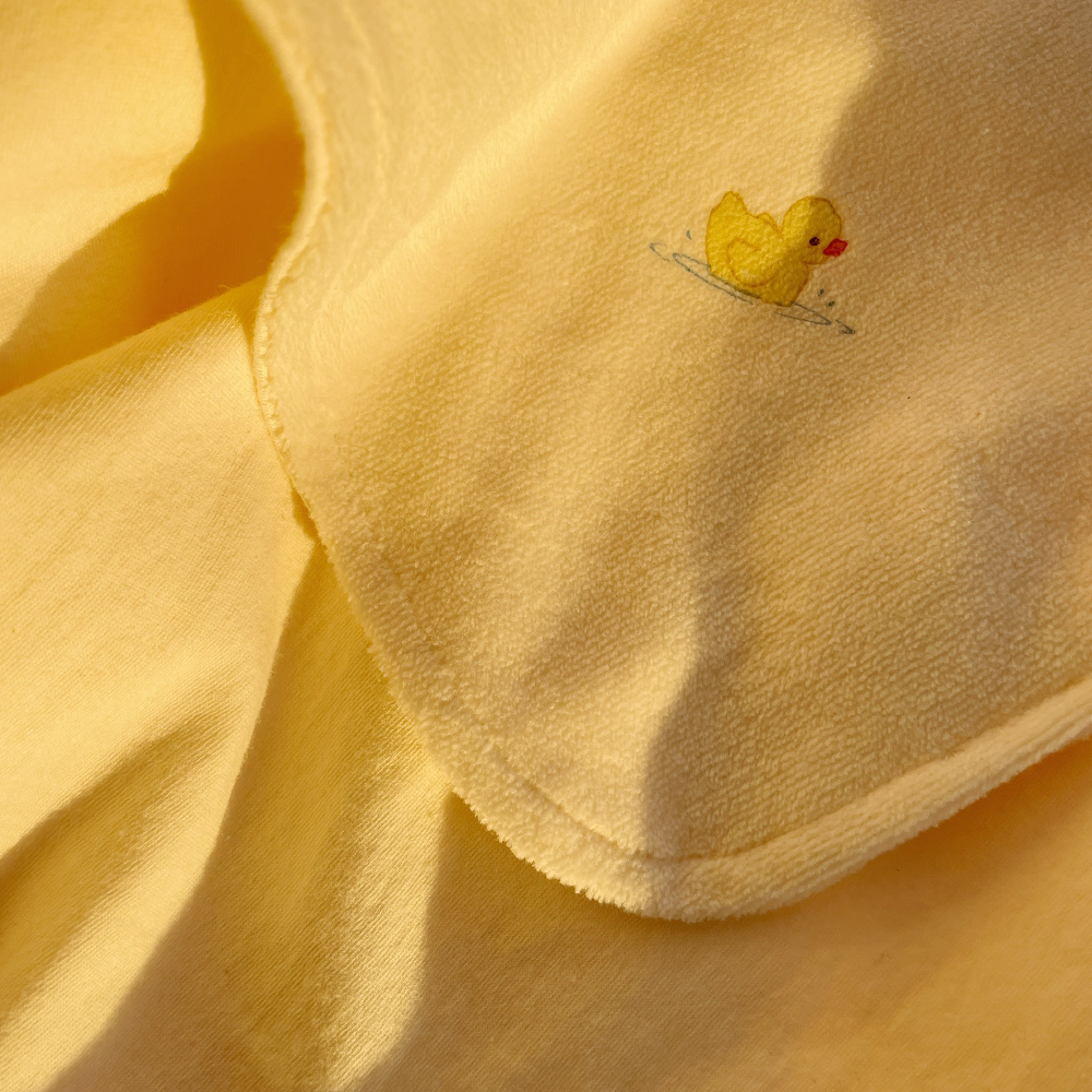 Couverture bébé Fanga Fontana « Elu » blanc antique