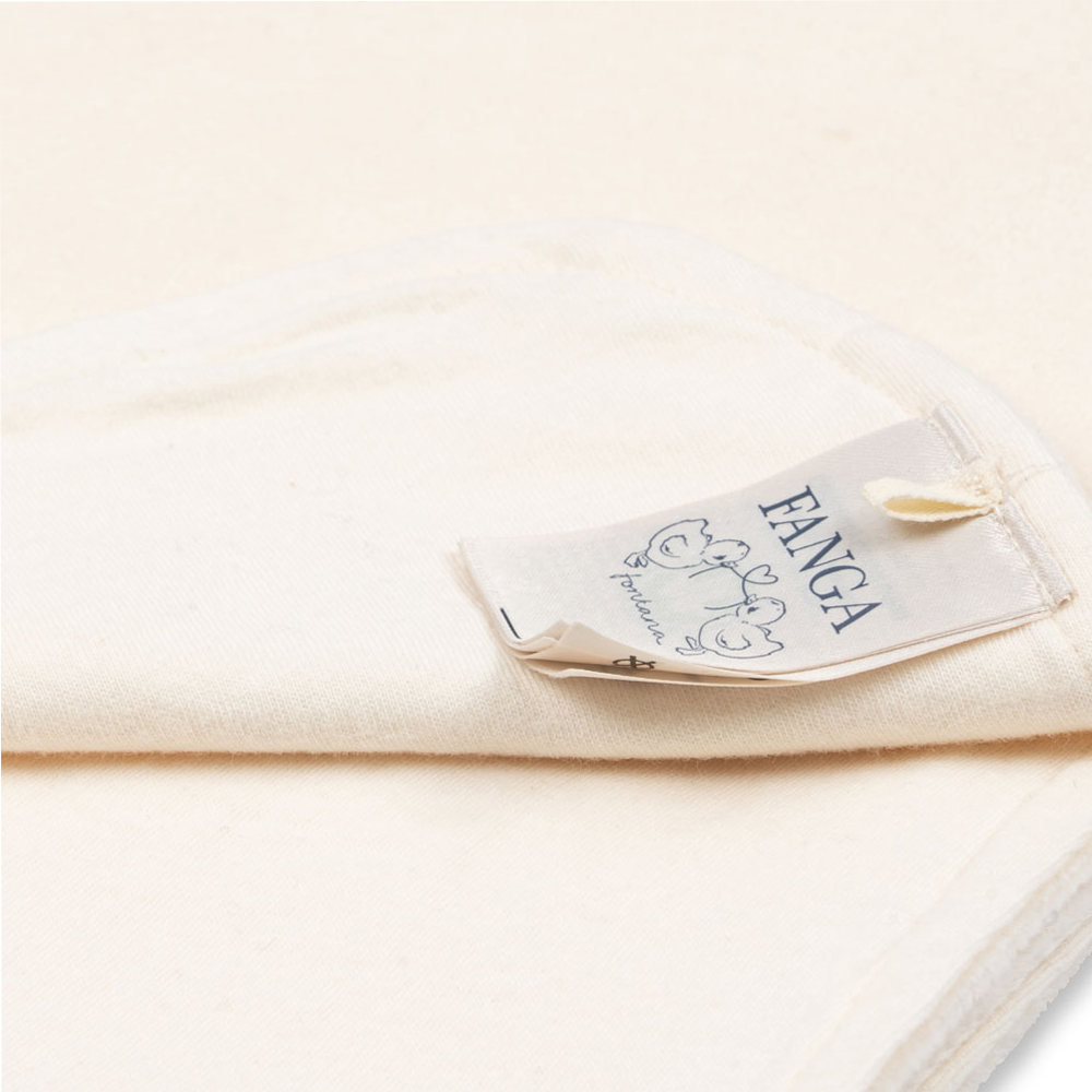Couverture bébé Fanga Fontana « Elu » blanc antique