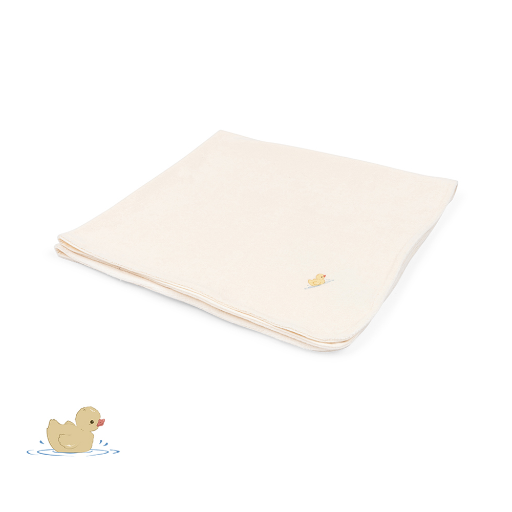 Couverture bébé Fanga Fontana « Elu » blanc antique