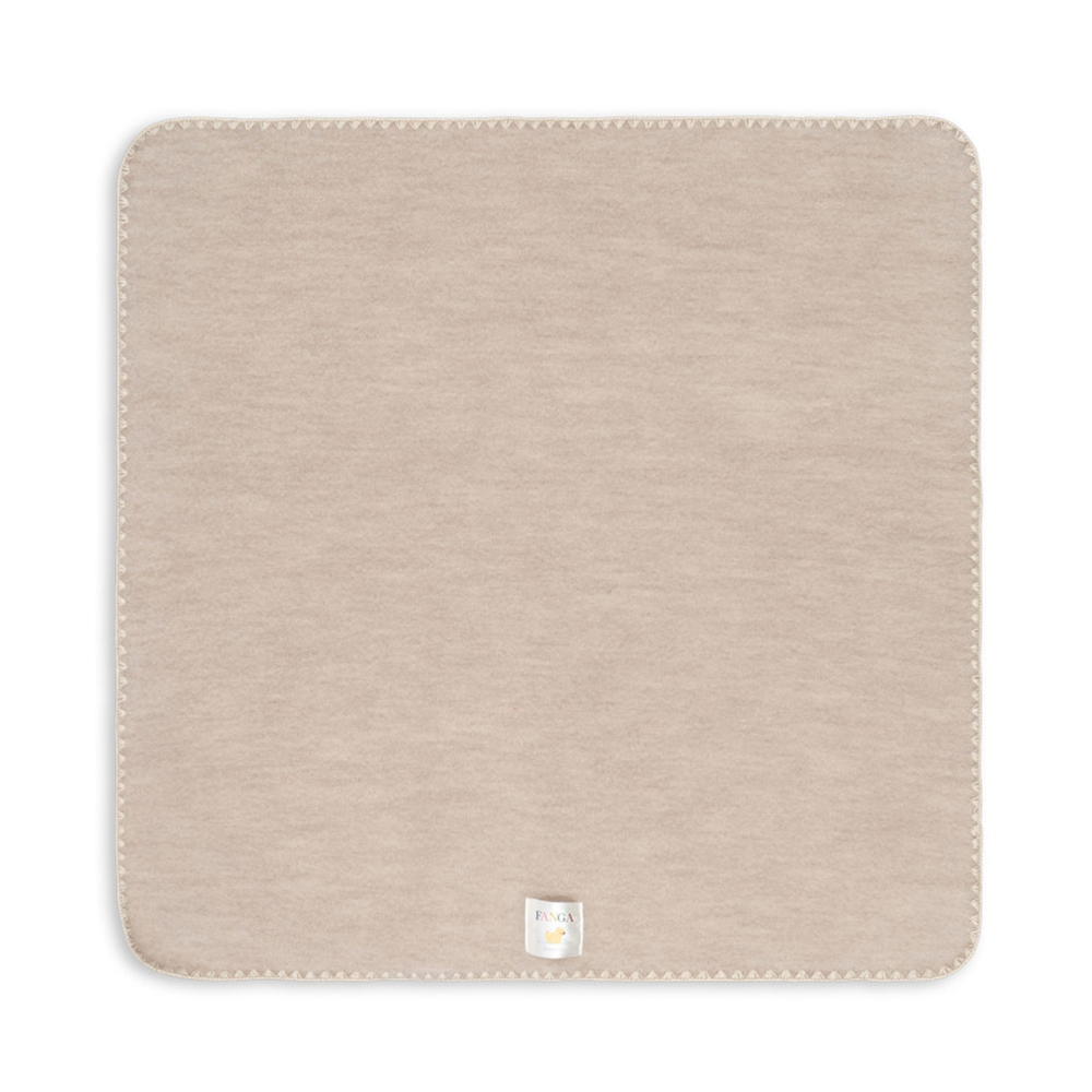 Fanga Fontana Wool Fleece Baby Blanket 'Erba' Oatmeal Melange