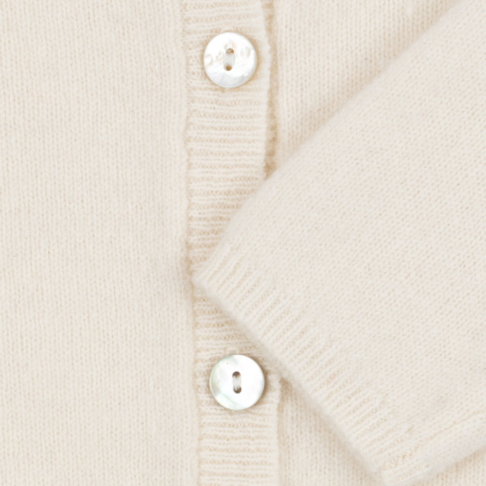 Fanga Fontana Baby Cardigan 'Savora' Antique White