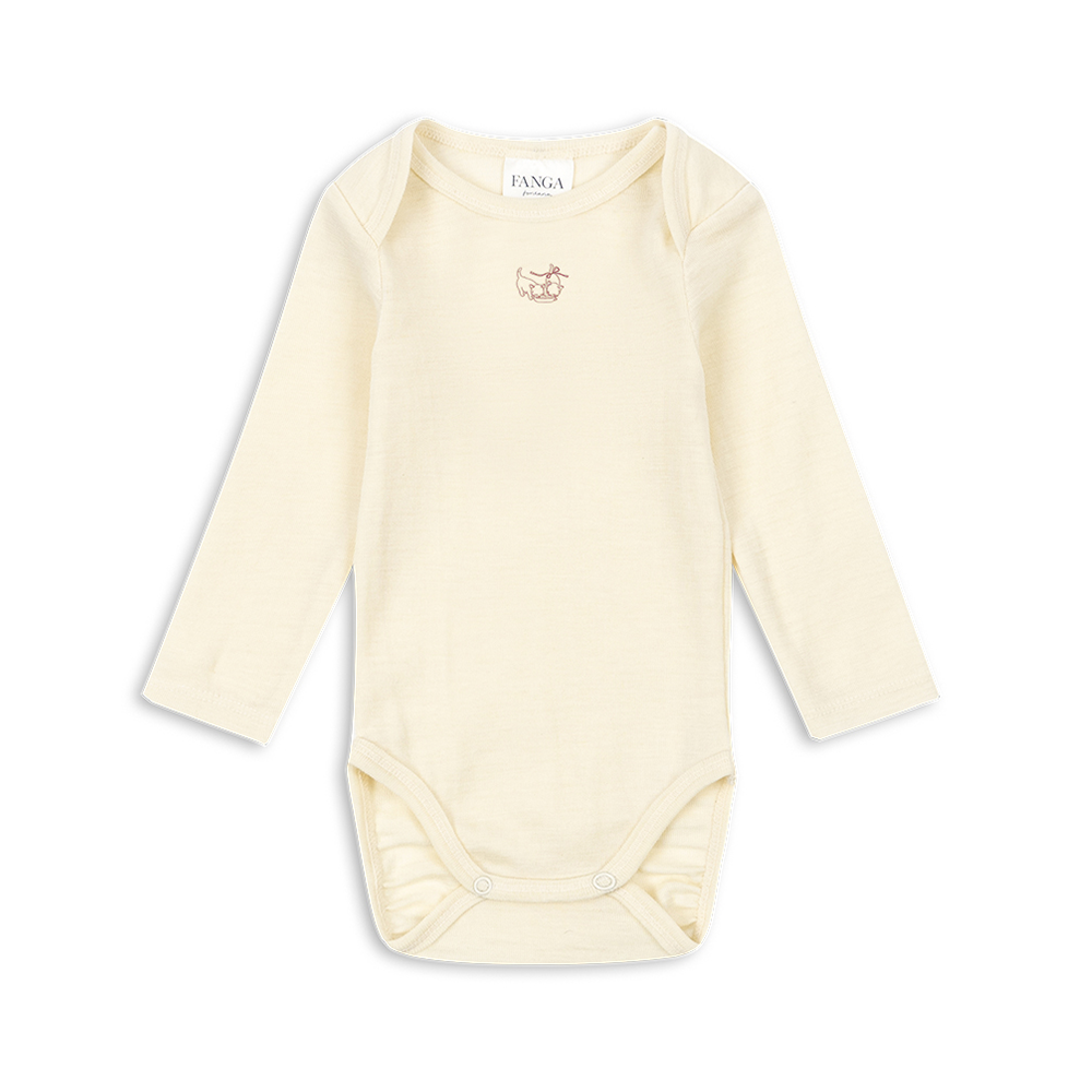 Fanga Fontana Body aus Merinowolle 'Erba' Beige Melange - Online MY SNOWFLAKE