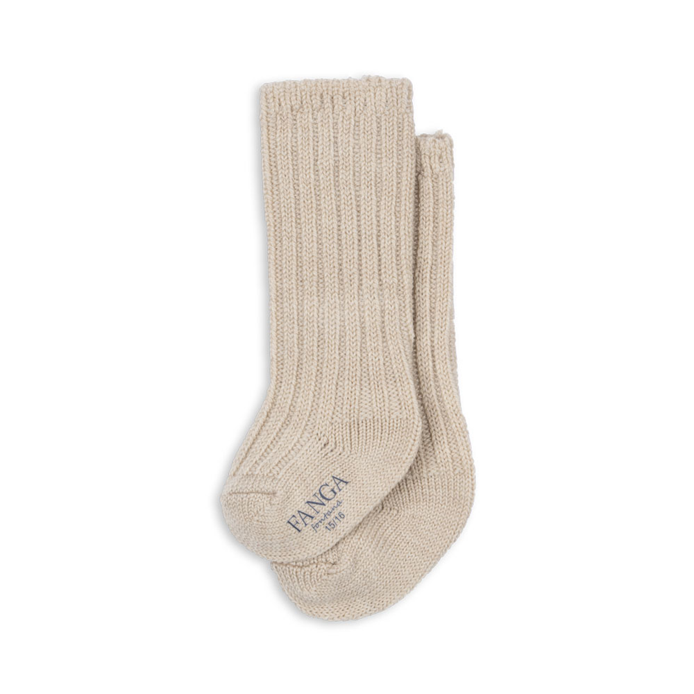 Fanga Fontana Baby Stricksocken  'Lana' Sand