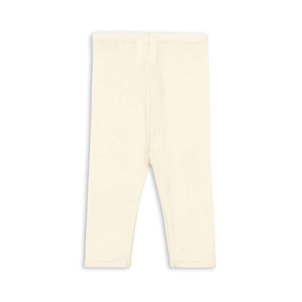 Fanga Fontana Merino Wool Leggings 'Erba' Beige Melange