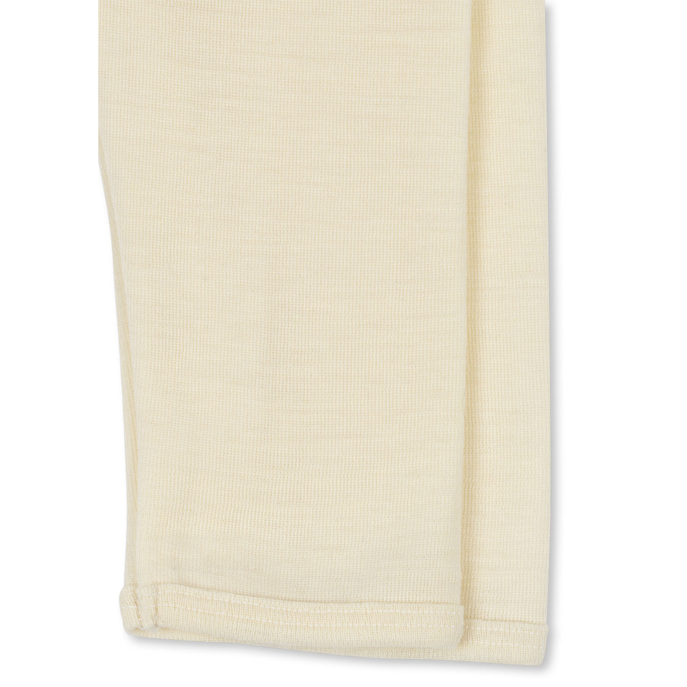 Fanga Fontana Merino Wool Leggings 'Erba' Beige Melange