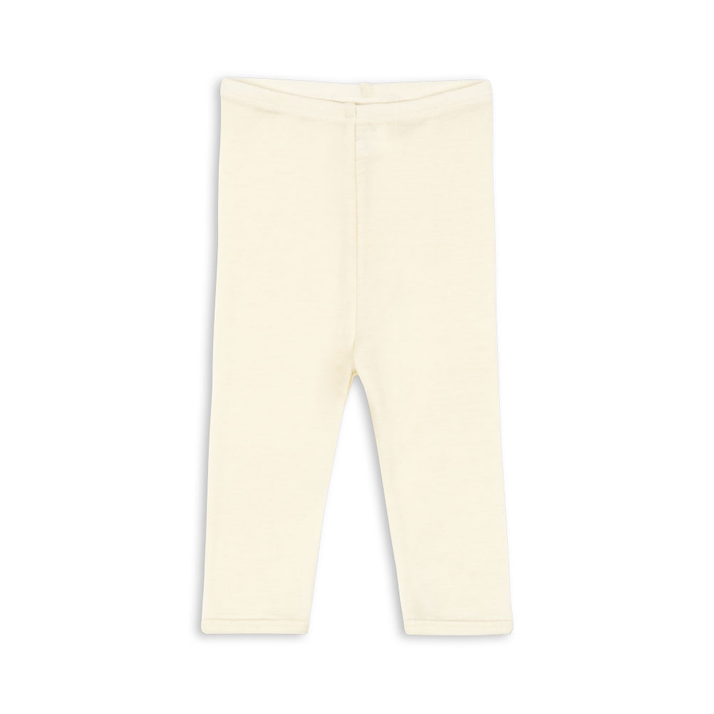 Fanga Fontana Merino Wool Leggings 'Erba' Beige Melange