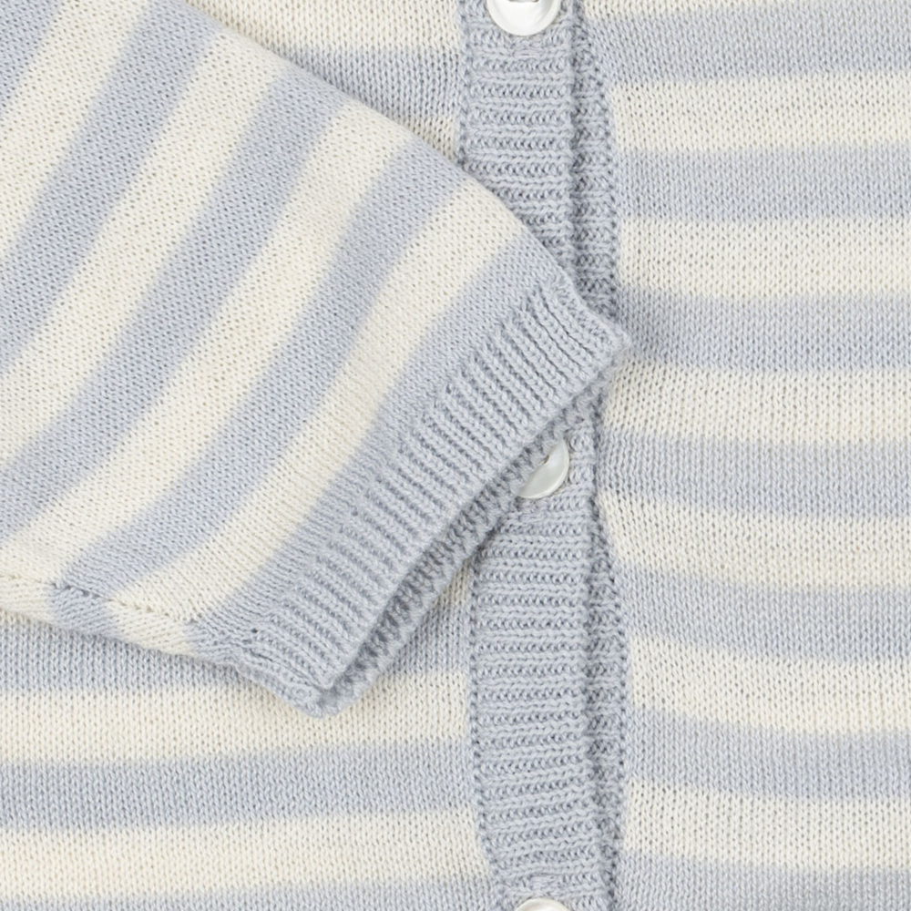 Fanga Fontana Cardigan bébé en tricot « Venti » Gris aube
