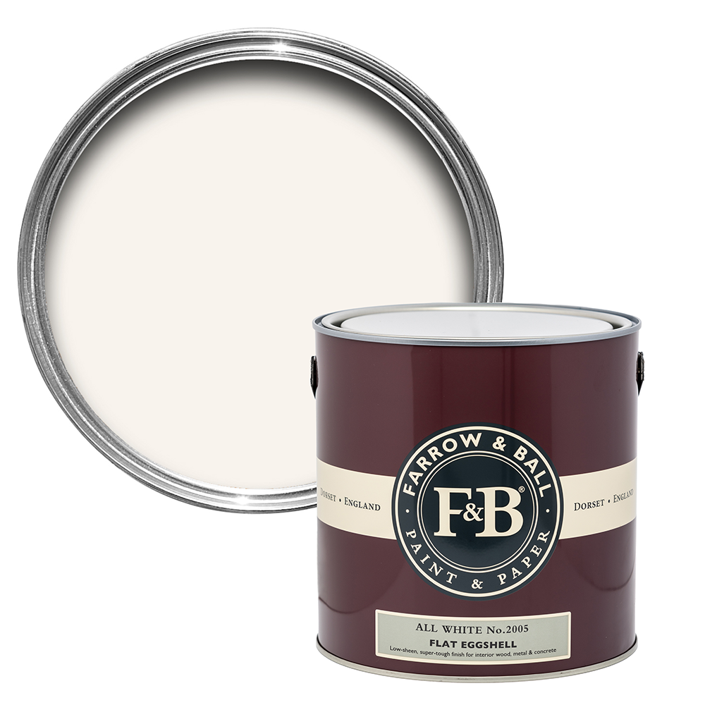 Farrow & Ball  Flat Eggshell All White No.2005