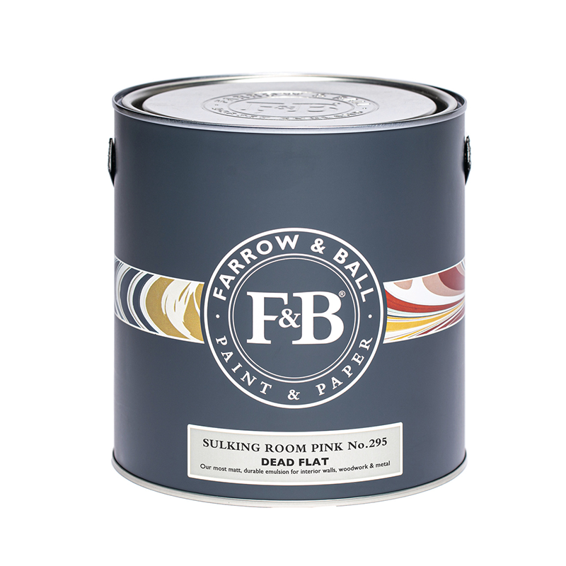 Farrow & Ball Dead Flat Sulking Room Pink 295