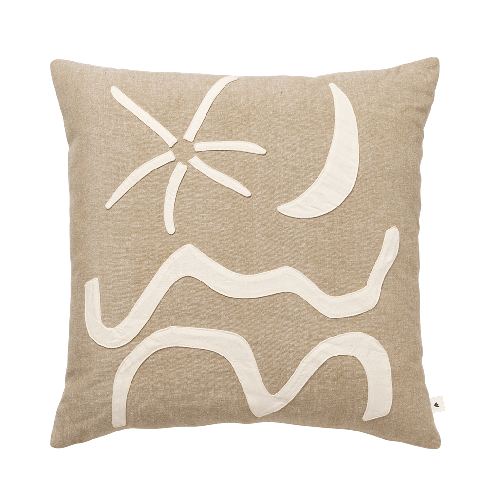 Ferm Living Coussin mural « Kove » Tan