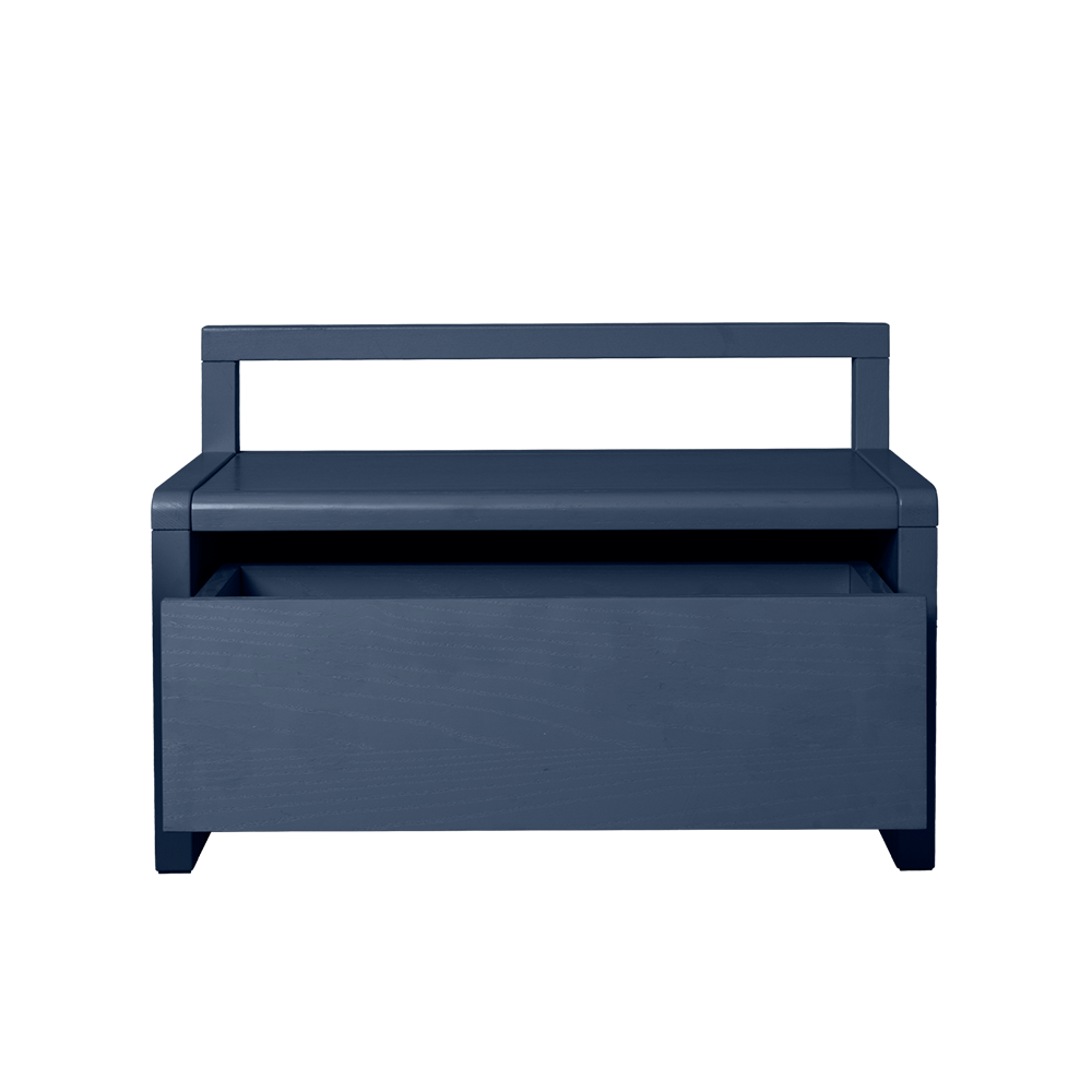Ferm Living  Little Architect Sitzbank mith Aufbewahrung Dark Blue