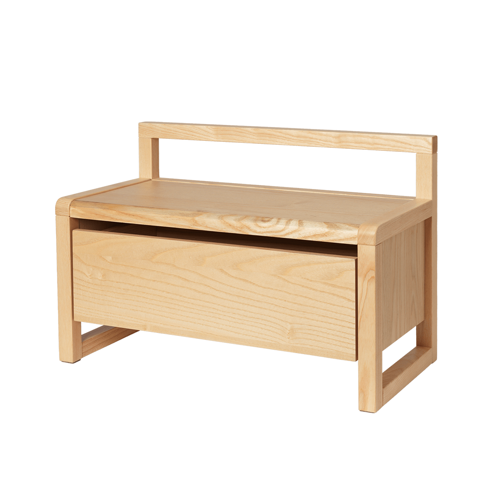 Ferm Living Banc Little Architect avec rangement Frêne