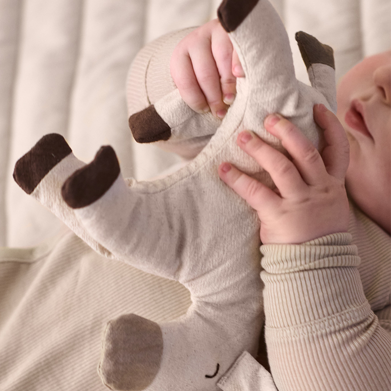 Ferm Living Cuddly Toy 'Donkey' Undyed/Dark