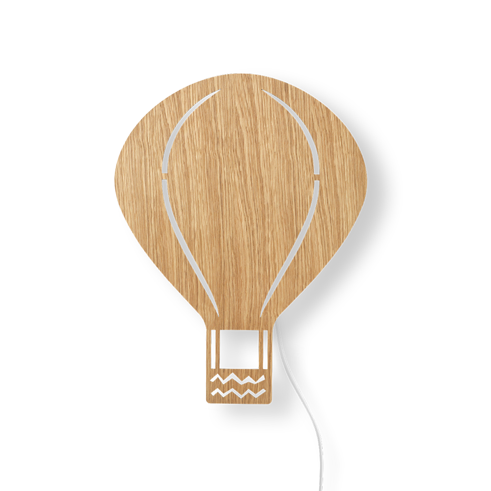 Ferm Living Lampe murale Montgolfière Chêne huilé