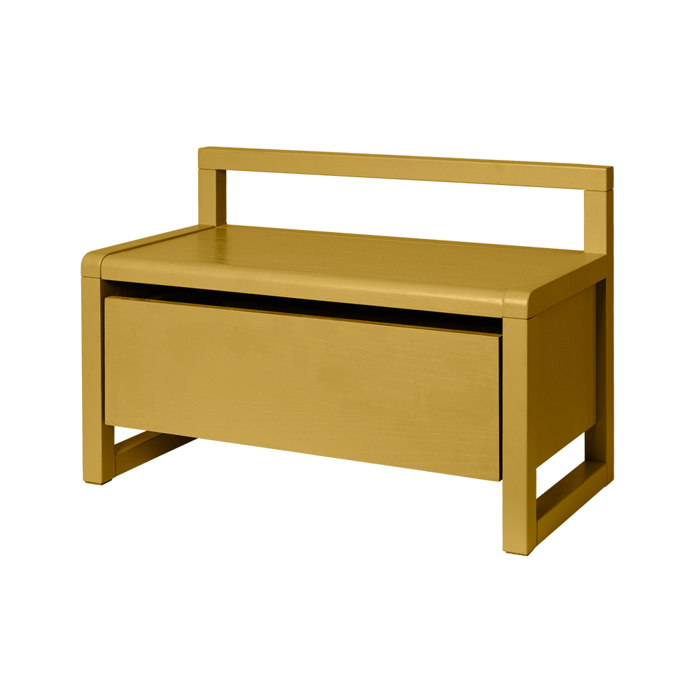 Ferm Living  Little Architect Sitzbank mith Aufbewahrung Yellow