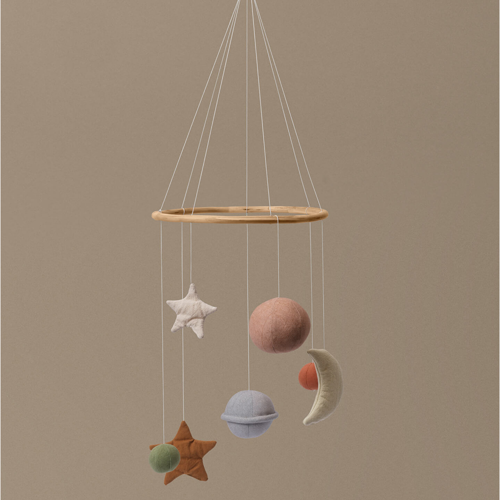 Ferm Living Mobile oiseaux « Skye » multicolore