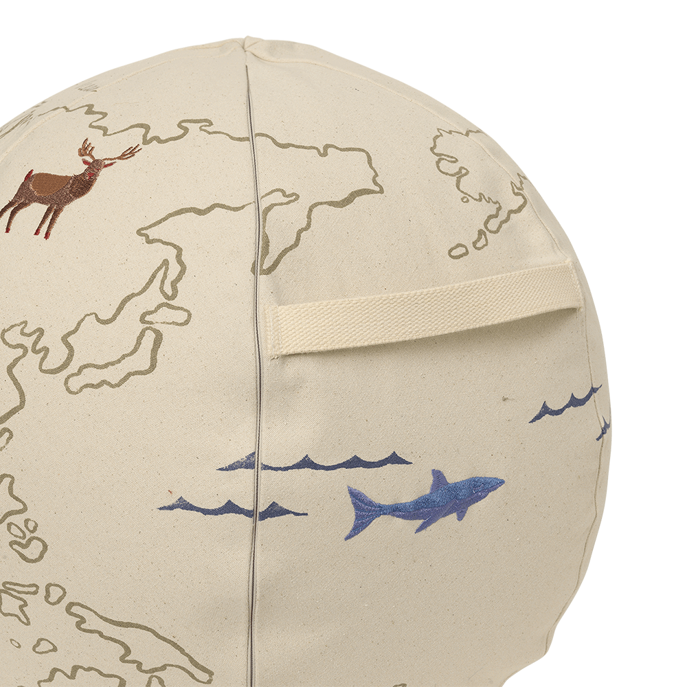 Ferm Living  Sitzkissen 'The World'  Off-White - Online MY SNOWFLAKE
