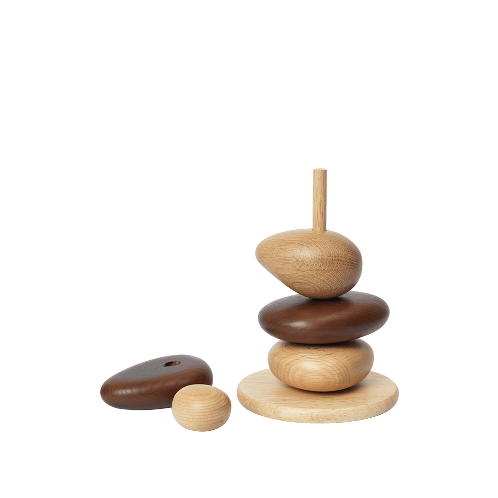 Ferm Living 'Pebble' Wooden Stacking Game