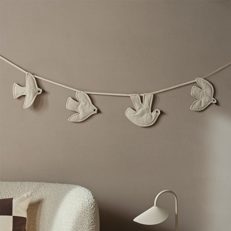 Ferm Living Bird Girlande 'Swif' Undyed