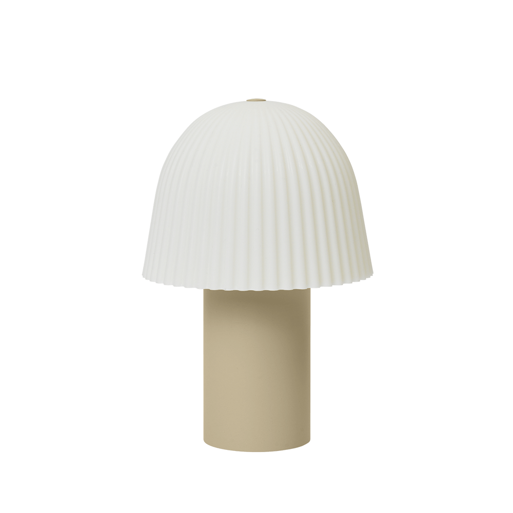 Ferm Living Portable Lamp 'Frill' Cashmere/White