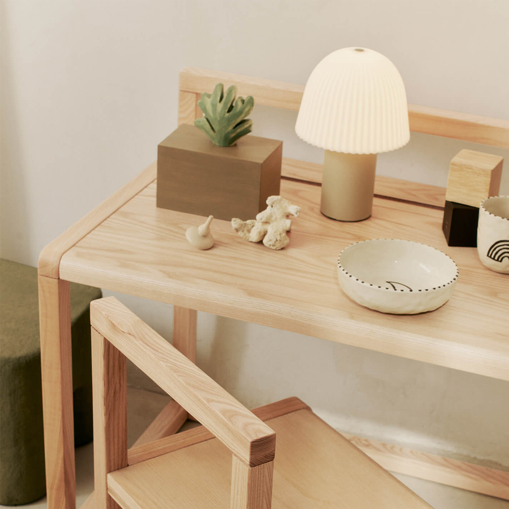 Ferm Living Portable Lamp 'Frill' Cashmere/White