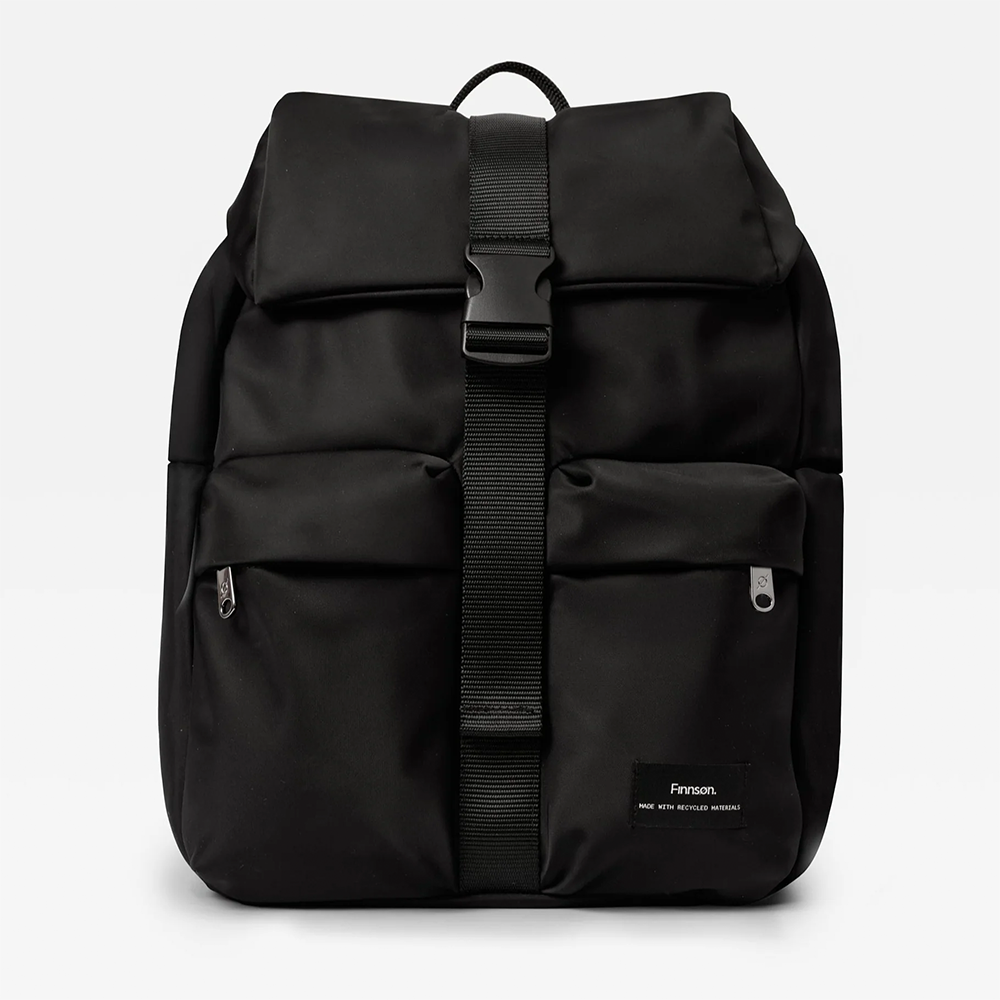 Finnsøn  Eco Wickelrucksack mit Wickelunterlage 'ELISE'  Black
