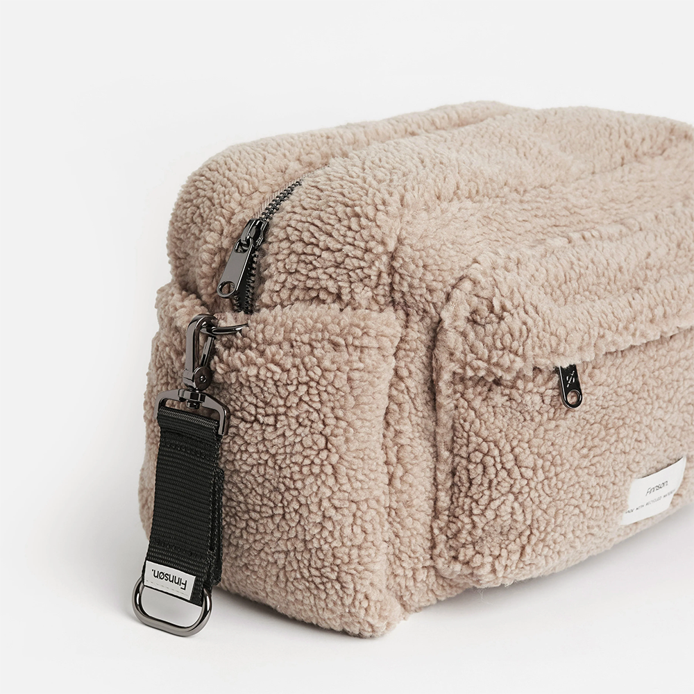 Finnsøn  Eco Oversized Kinderwagen Organizer mit Kinderwagenclips 'FREYA' Beige - Online MY SNOWFLAKE