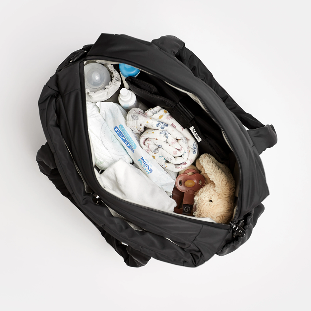 Finnsøn Sac à langer écologique avec matelas à langer 'INNES' Noir