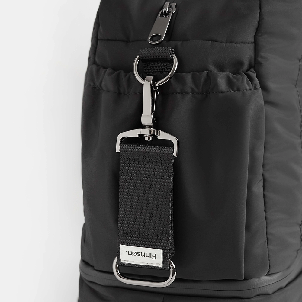 Finnsøn Sac à langer écologique avec matelas à langer 'INNES' Noir