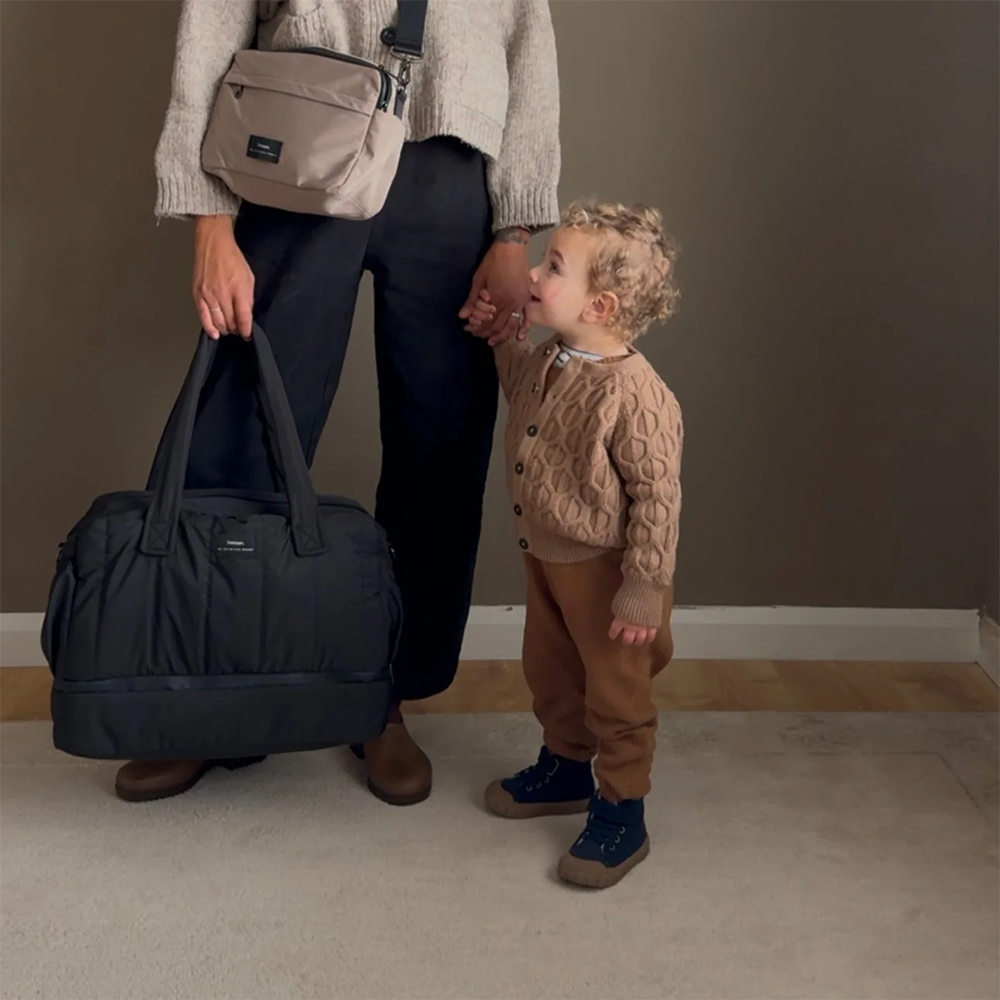 Finnsøn Sac à langer écologique avec matelas à langer 'INNES' Noir