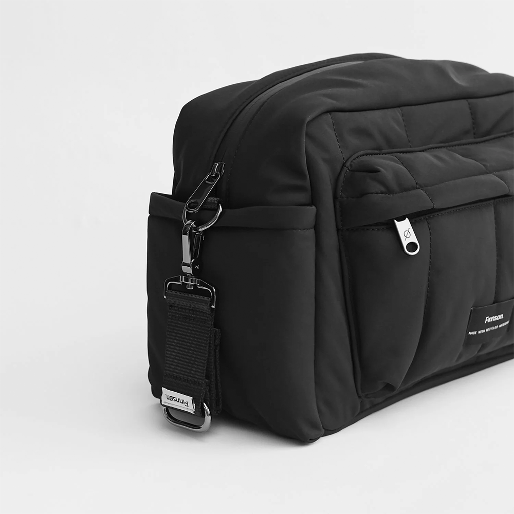 Finnsøn  Eco Oversized Kinderwagen Organizer mit Kinderwagenclips 'FREYA'  Black - Online MY SNOWFLAKE