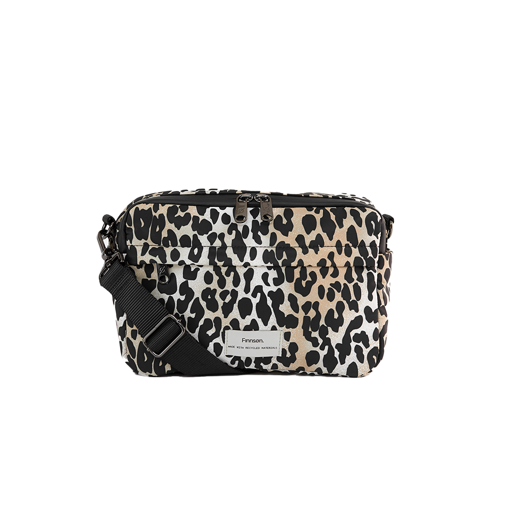 Finnsøn  Eco Kinderwagen Organizer mit Kinderwagenclips 'FRIDA' Leopard - Online MY SNOWFLAKE