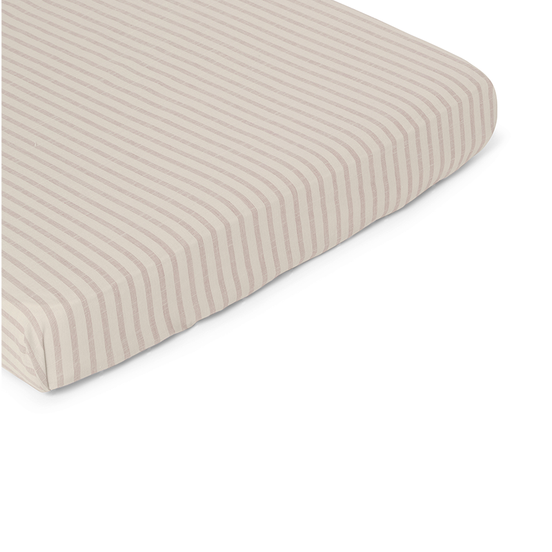 Garbo & Friends Fixleintuch 90 x 200 cm Stripe Mauve