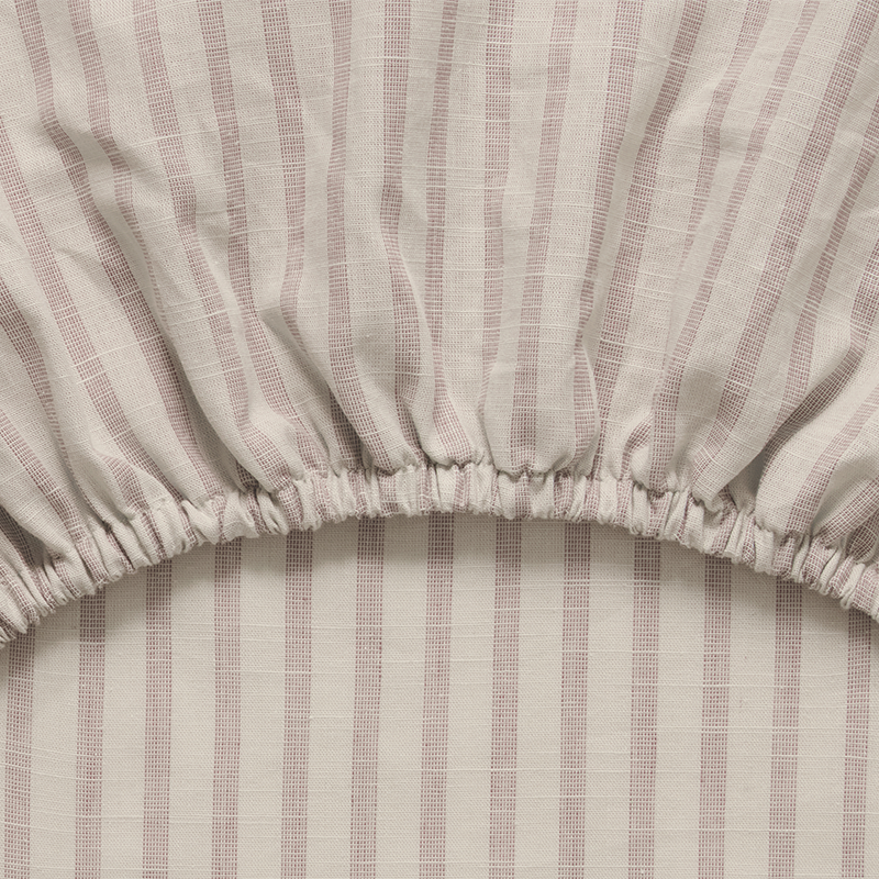 Garbo & Friends Fixleintuch 90 x 200 cm Stripe Mauve